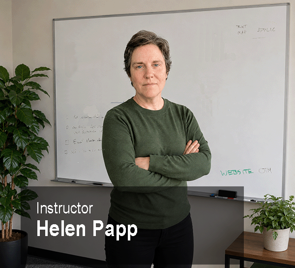 Helen at whiteboard